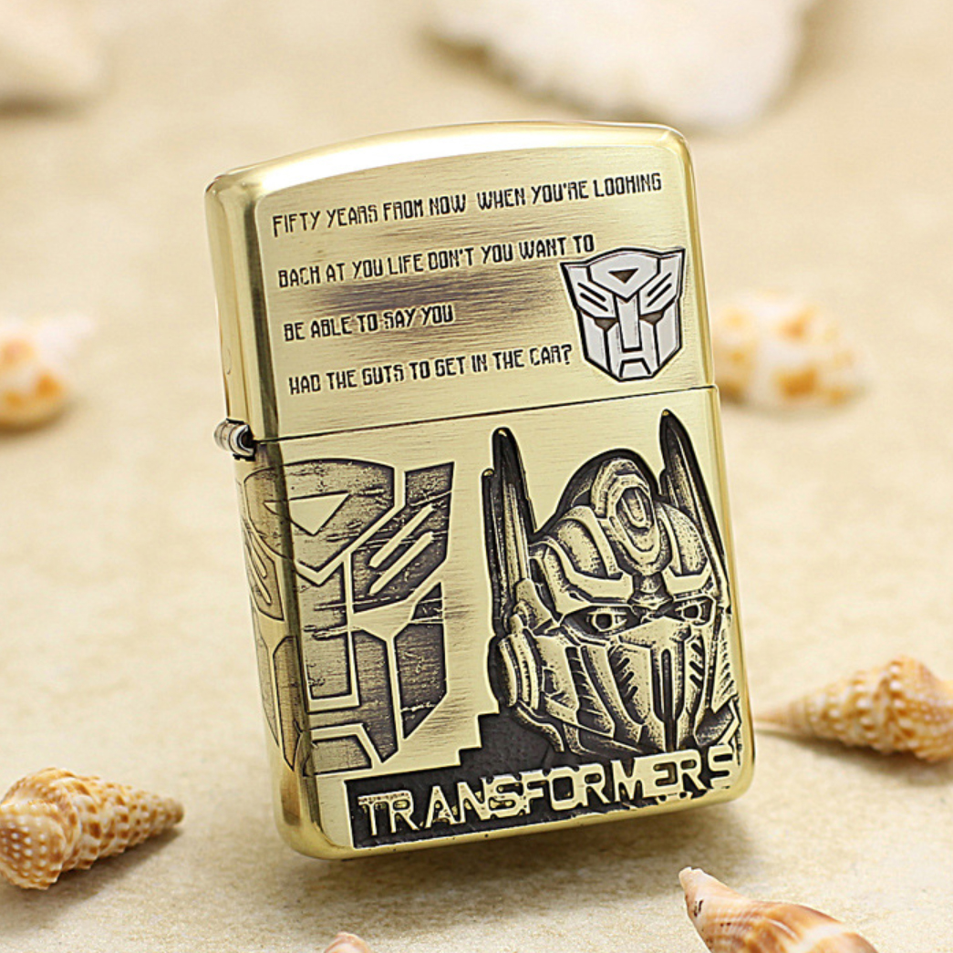 Etching Brass Armor 5-Sides Transformers Limited Edition Zippo Lighter